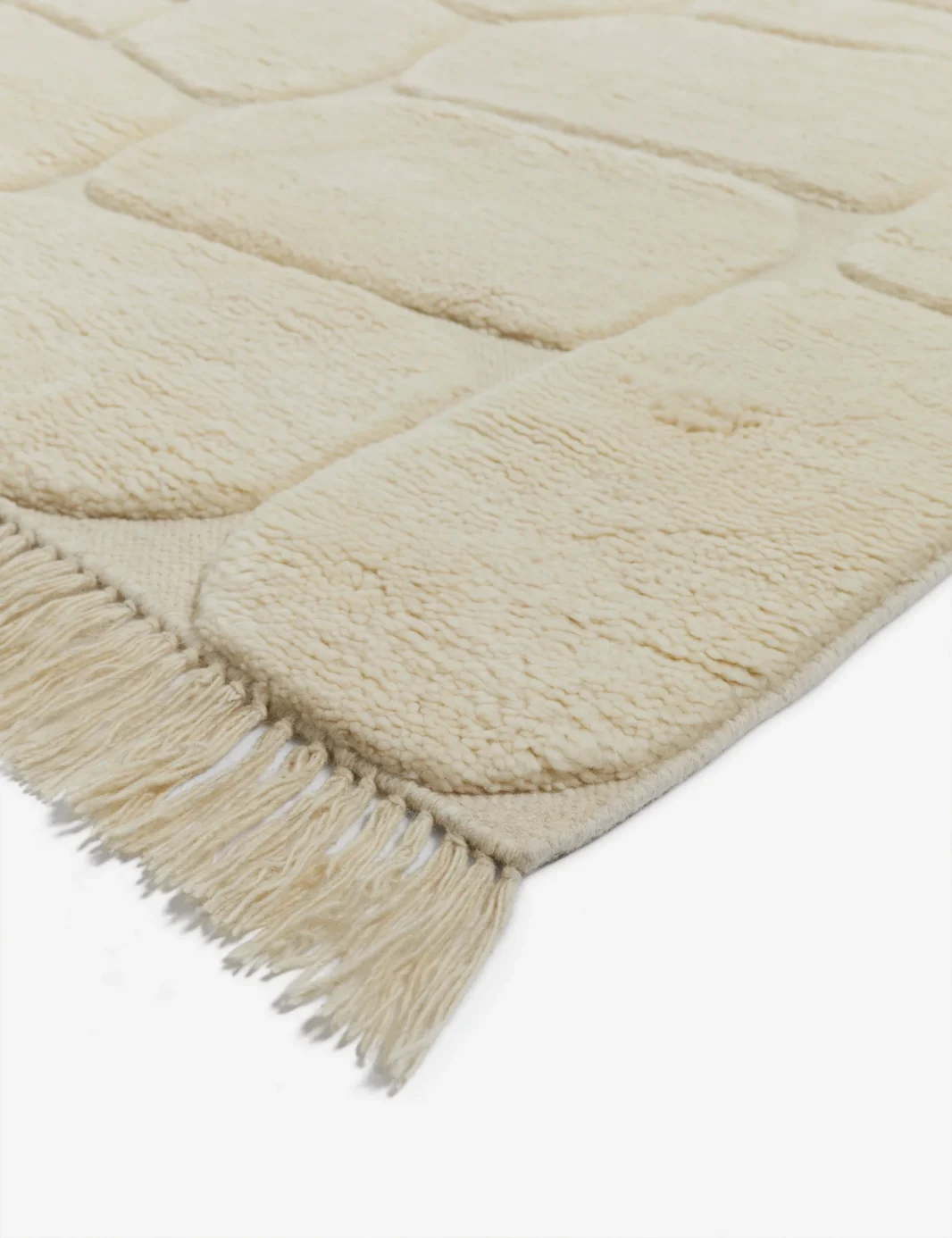 The AZILAL BERBER COBBLESTONE Rug Wool-Blend Hand-Knotted Area Rug “Exclusive Collection”